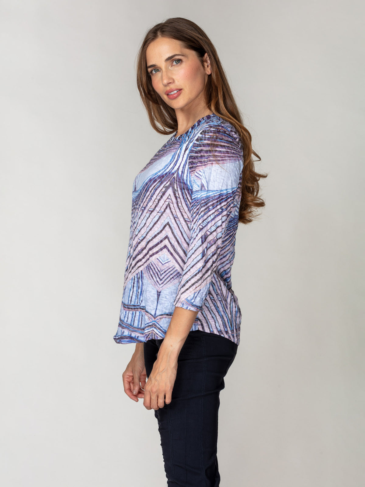 Round-Neck Top - Aerial Shift