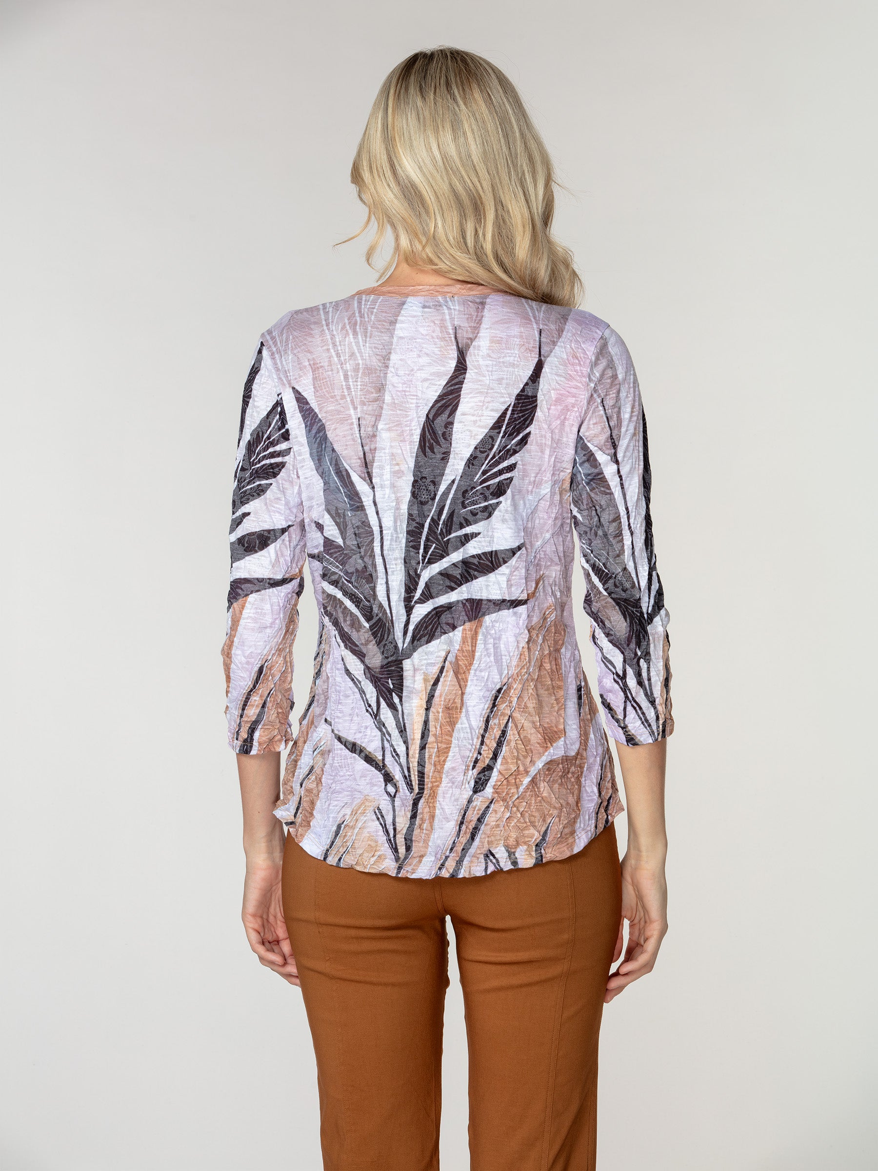 Round-Neck Top - Soft Reeds