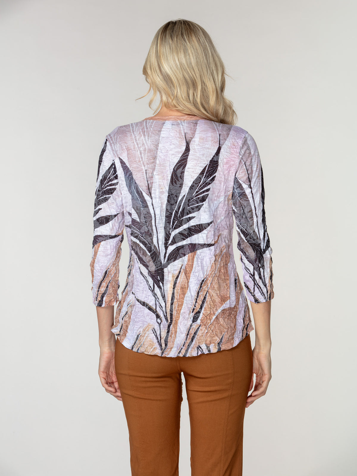Round-Neck Top - Soft Reeds