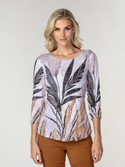 Round-Neck Top - Soft Reeds