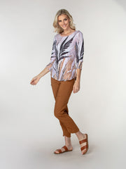 Round-Neck Top - Soft Reeds