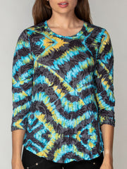 Round-Neck Top - Electric Whirl