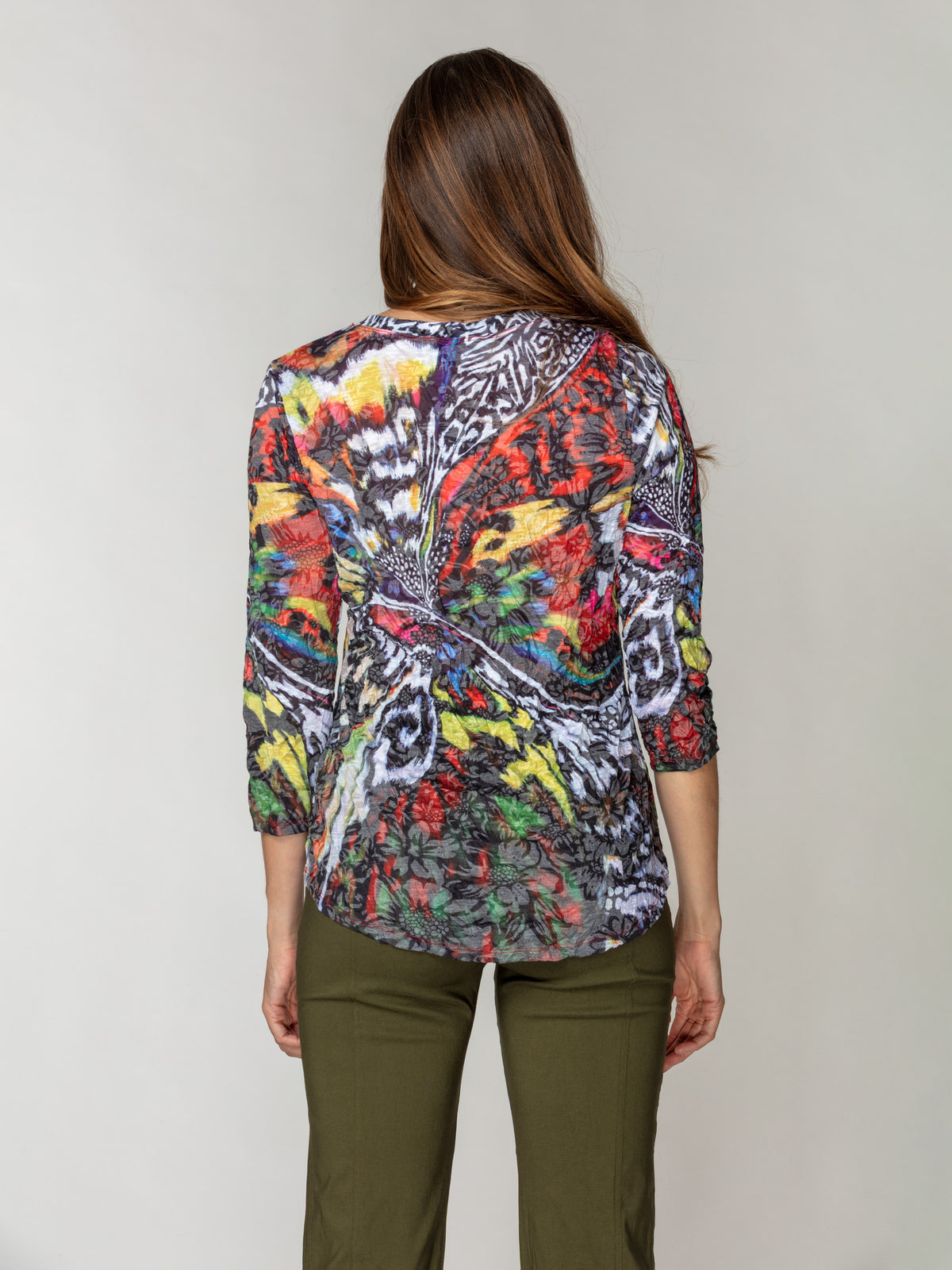 Round-Neck Top - Tropic Fusion
