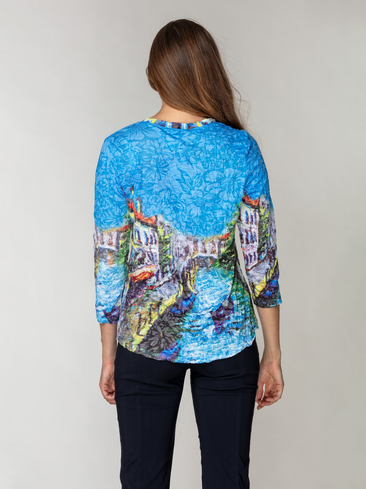 Round-Neck Top - Venice Canal