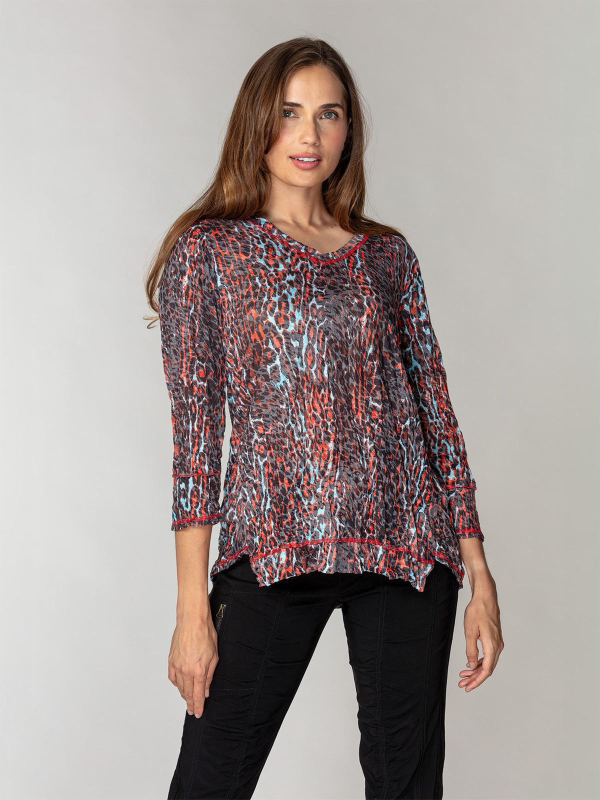 Julia Top - Leopard Blaze