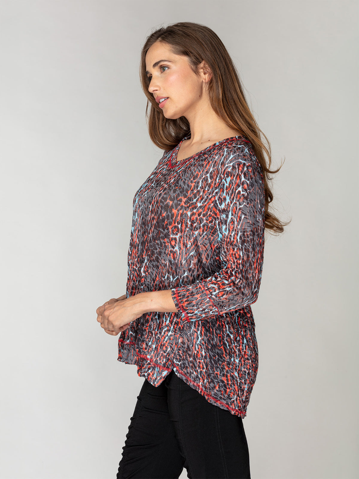 Julia Top - Leopard Blaze