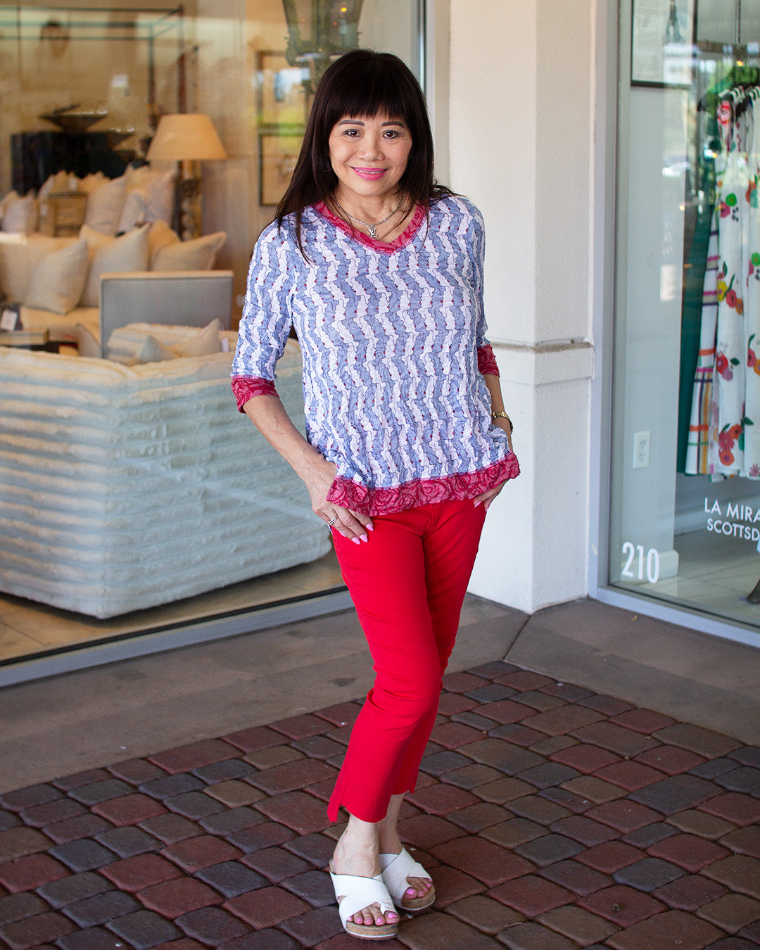 Bell Bottom Pant Raw Assymetrical Hem - CARINE