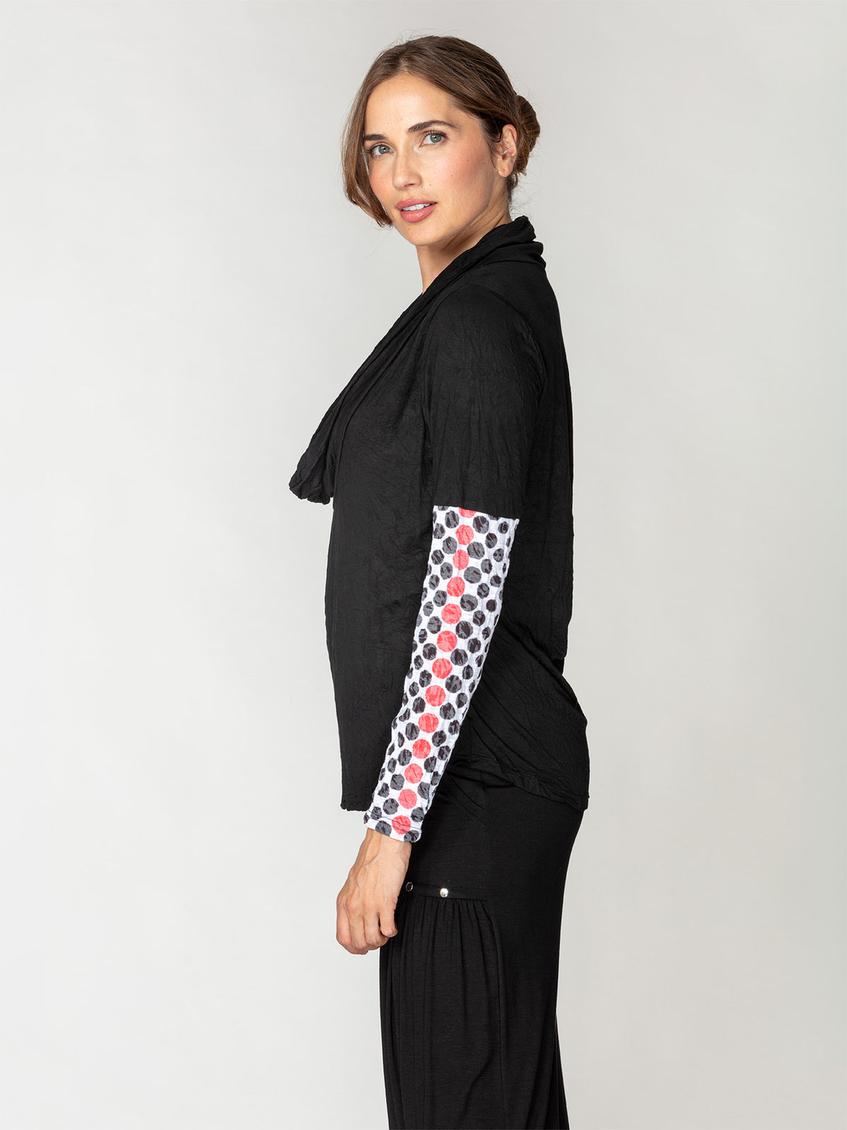 Peyton Top - Redline Dots