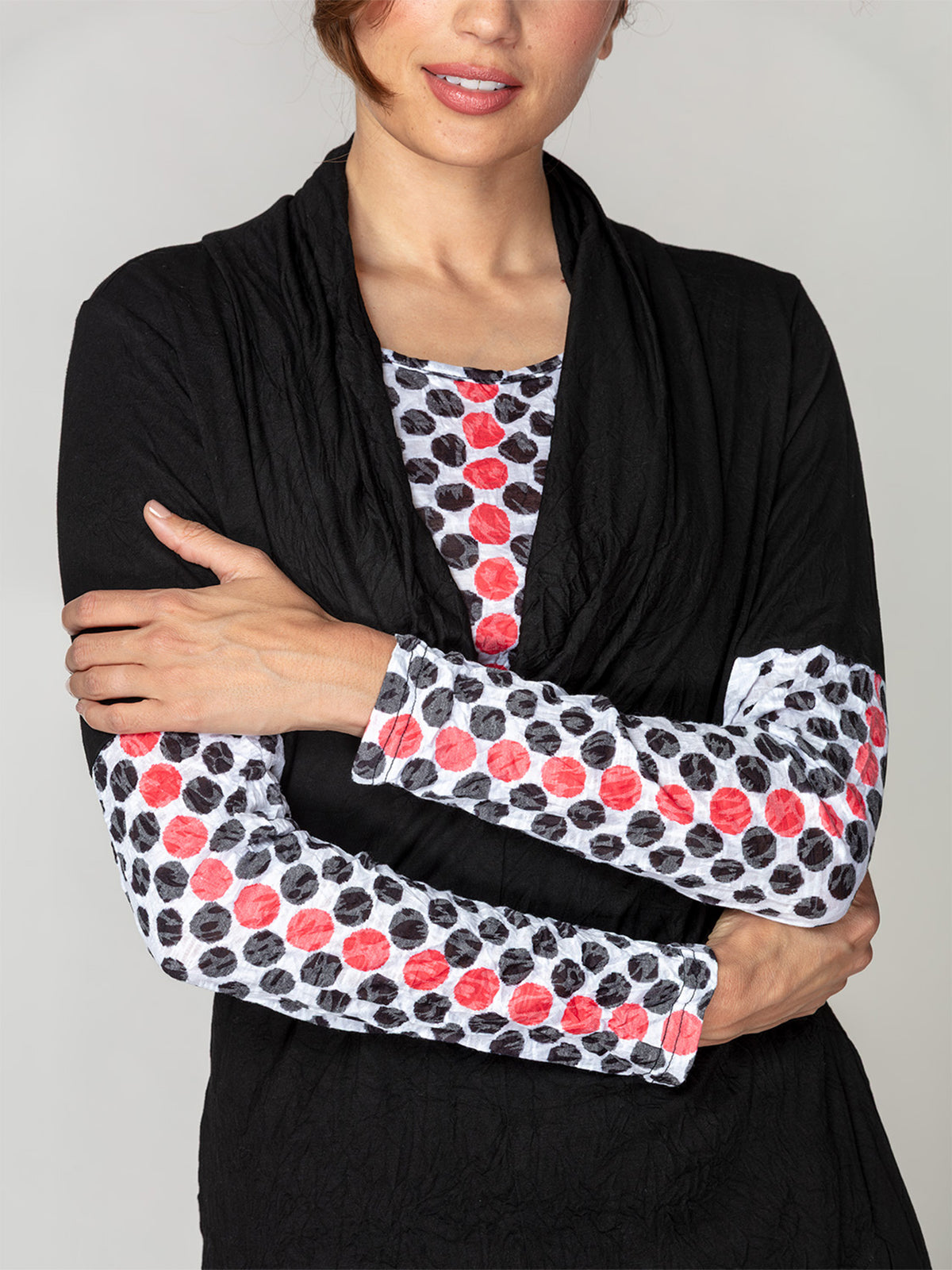 Peyton Top - Redline Dots