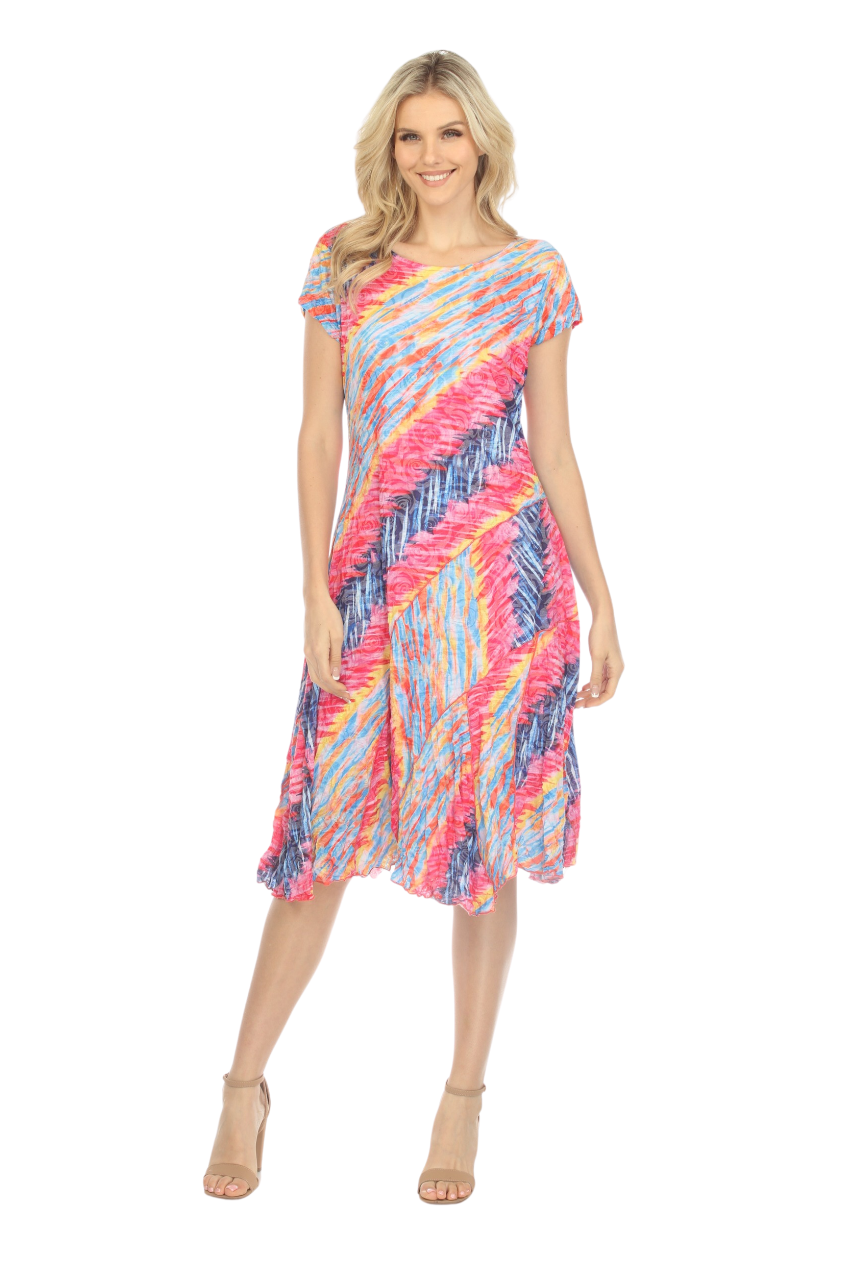 Gwen Dress S/S - Color Zone - CARINE