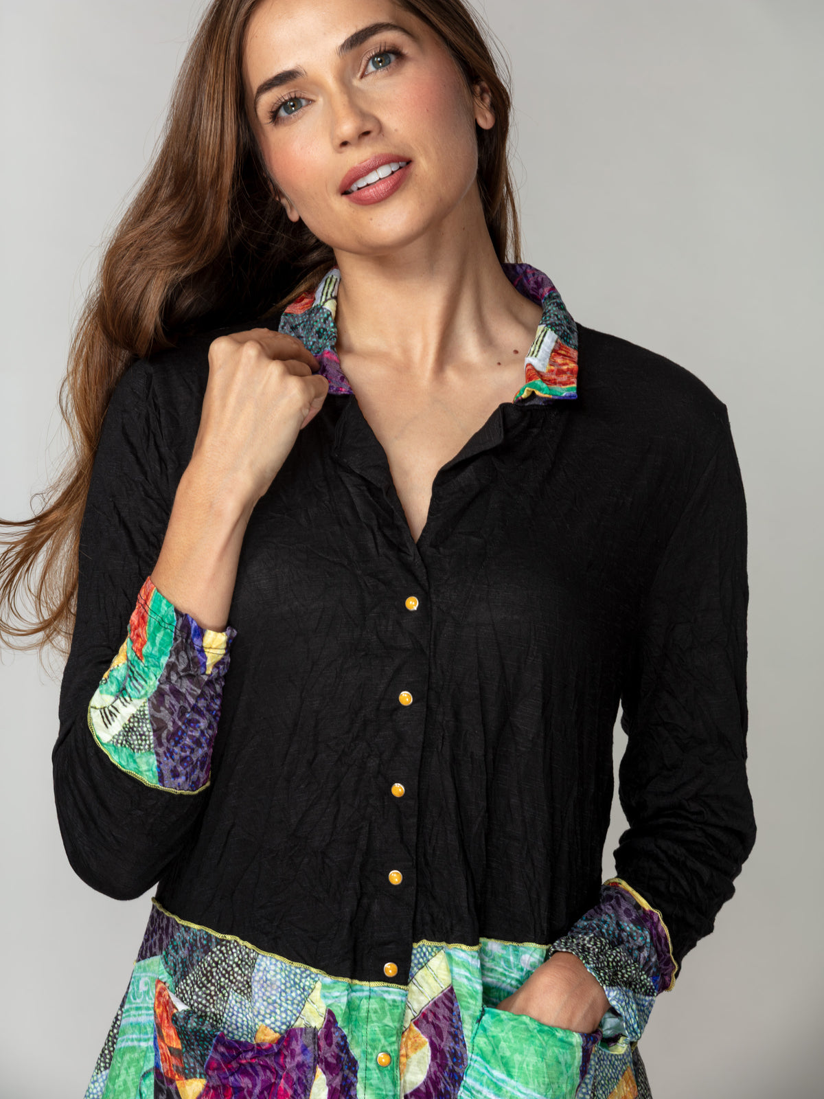 Duster Dress Jacket - Guitar Mosaic
