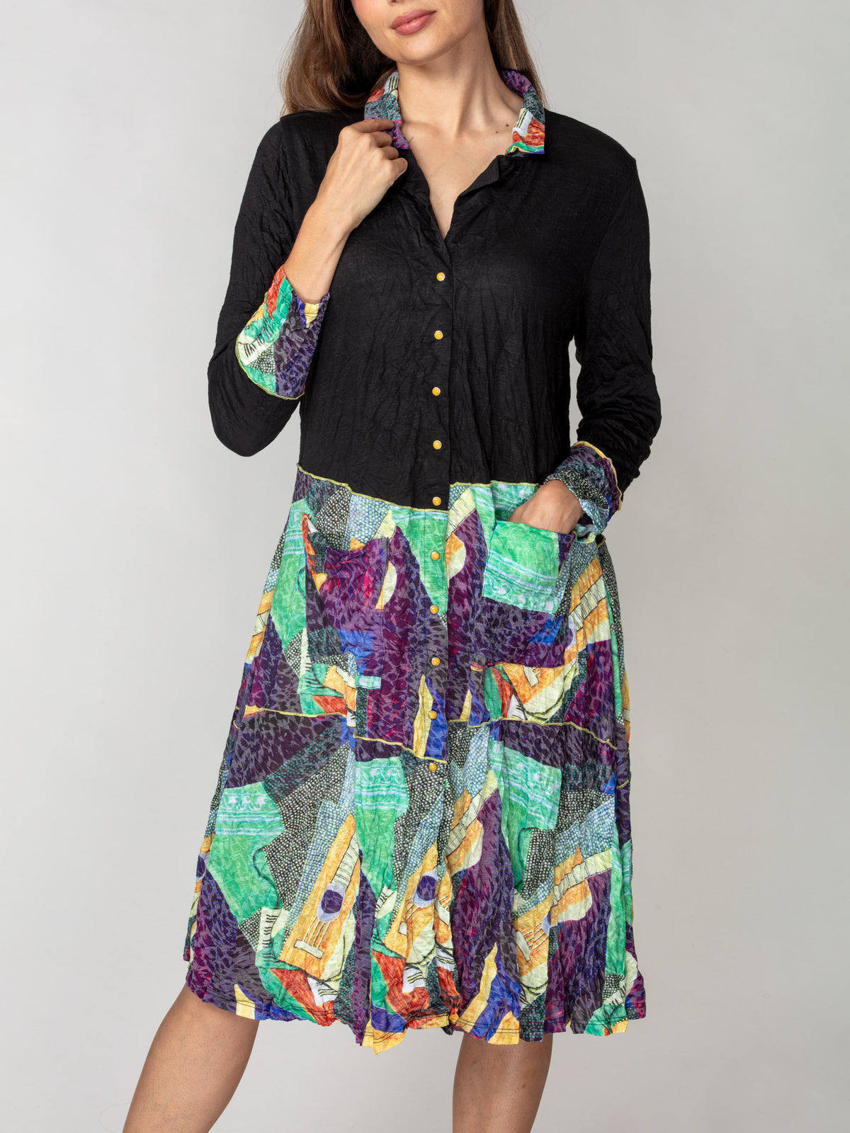 Duster Dress Jacket - Guitar Mosaic