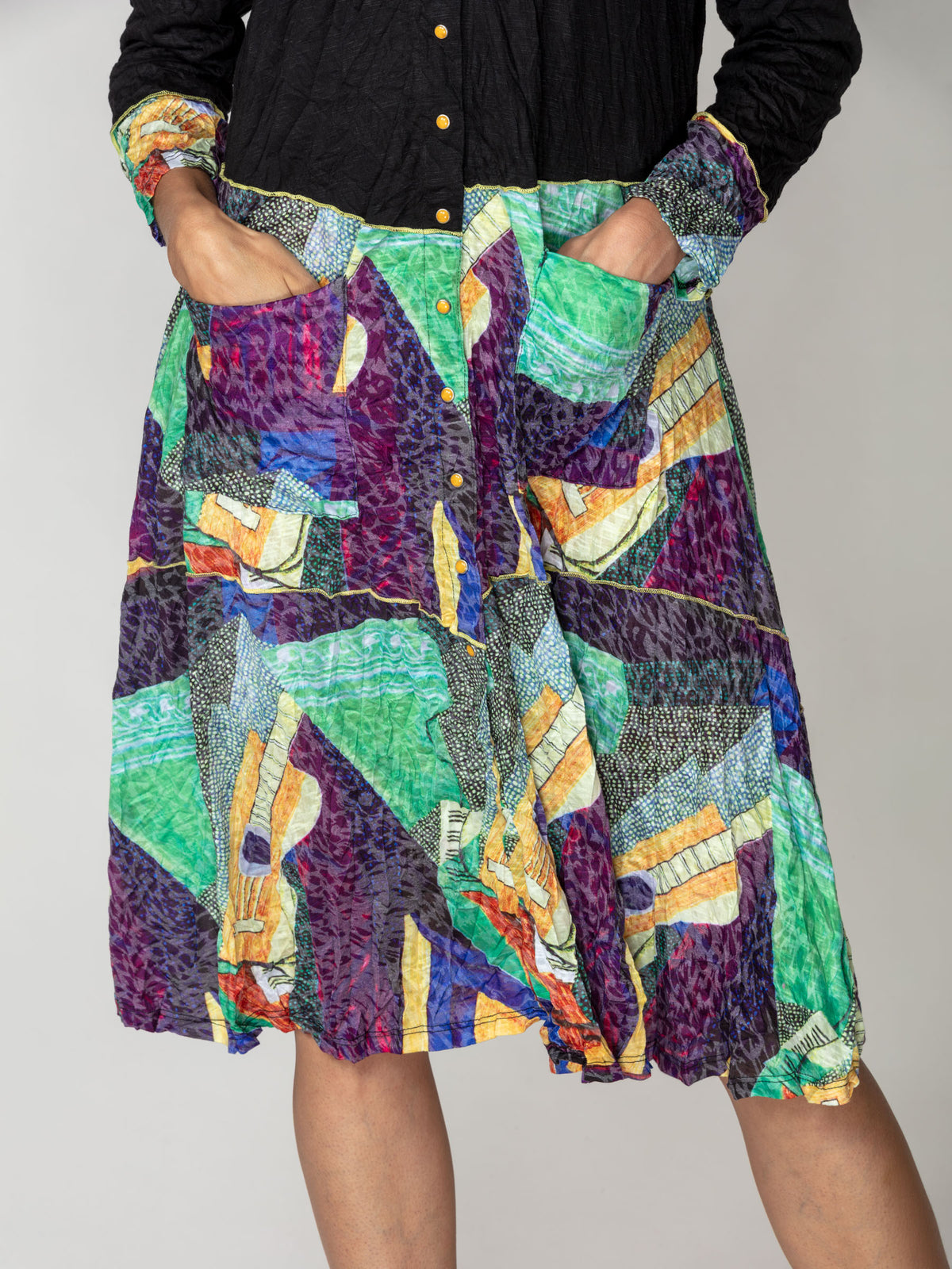 Duster Dress Jacket - Guitar Mosaic