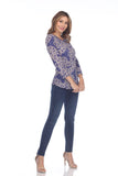 Round-Neck Top - Braided Links - CARINE