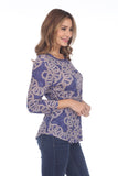 Round-Neck Top - Braided Links - CARINE