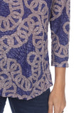 Round-Neck Top - Braided Links - CARINE