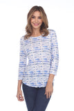 Round-Neck Top - Royal Fish - CARINE