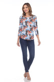 Round-Neck Top - Pop Patches - CARINE
