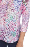 Round-Neck Top - Neon Mix - CARINE
