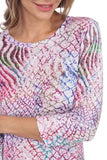 Round-Neck Top - Neon Mix - CARINE