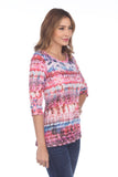 Janelle Top - Magenta Prism - CARINE