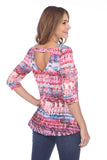 Janelle Top - Magenta Prism - CARINE
