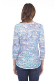 V-Neck Top - Crushed Ice - CARINE