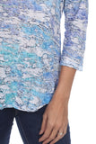 V-Neck Top - Crushed Ice - CARINE