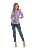 V-Neck Top - Berry Amazon - CARINE