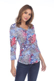 V-Neck Top - Berry Amazon - CARINE