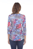 V-Neck Top - Berry Amazon - CARINE