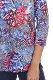 V-Neck Top - Berry Amazon - CARINE
