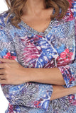V-Neck Top - Berry Amazon - CARINE