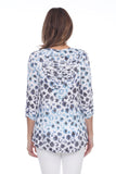 Falyn Tunic - Blue Leopard - CARINE