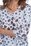 Falyn Tunic - Blue Leopard - CARINE