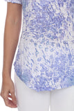 S/S V-Neck Top - Periwinkle Impact - CARINE