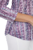 V-Neck Top - Purple Dash - CARINE