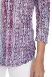 V-Neck Top - Purple Dash - CARINE