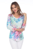 V-Neck Top - Dream Bloom - CARINE