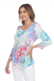 V-Neck Top - Dream Bloom - CARINE
