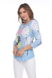 Round-Neck Top - Neon Monstera - CARINE