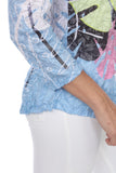 Round-Neck Top - Neon Monstera - CARINE