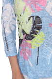 Round-Neck Top - Neon Monstera - CARINE