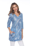 Two-Pocket Tunic - Blue Vector - CARINE
