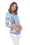 V-Neck Top - Cascais - CARINE