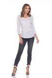 V-Neck Top - Frenchie Ball - CARINE