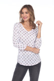 V-Neck Top - Frenchie Ball - CARINE