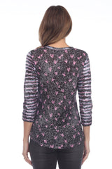 Round-Neck Top - Three Cats - CARINE