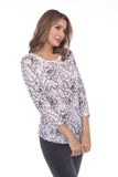 Round-Neck Top - Apple Blossom - CARINE