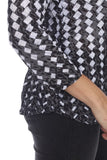 V-Neck Top - Herringbone - CARINE